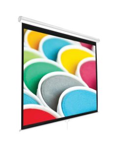Pyle Home PRJSM9406 Universal Pull-Down Manual Projection Screen (84 Inches Diagonal)