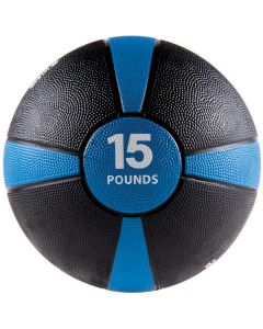 GOFIT(R) GOFGFMB15 15LB MEDICINE BALL BLUE