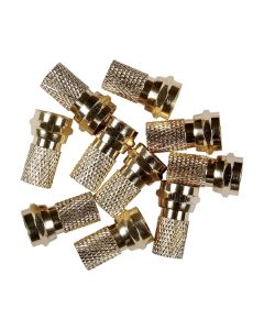 RCA RCAVH5910R 10PK GOLD PLT TWIST ONRG